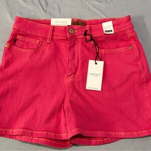 Judy Blue Vibrant Pink Denim Shorts